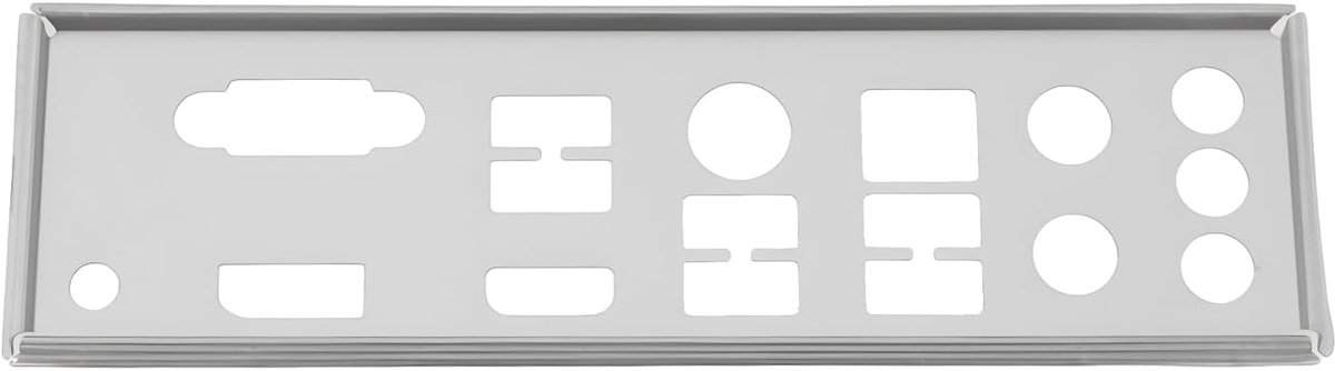 SnelShoppen - Computer I/O Shield Achterwand Geschikt voor MSI B550M PRO-VDH WIFI - Metalen Bescherming, Precisie Ontwerp, Stofafsluiting, Duurzaam