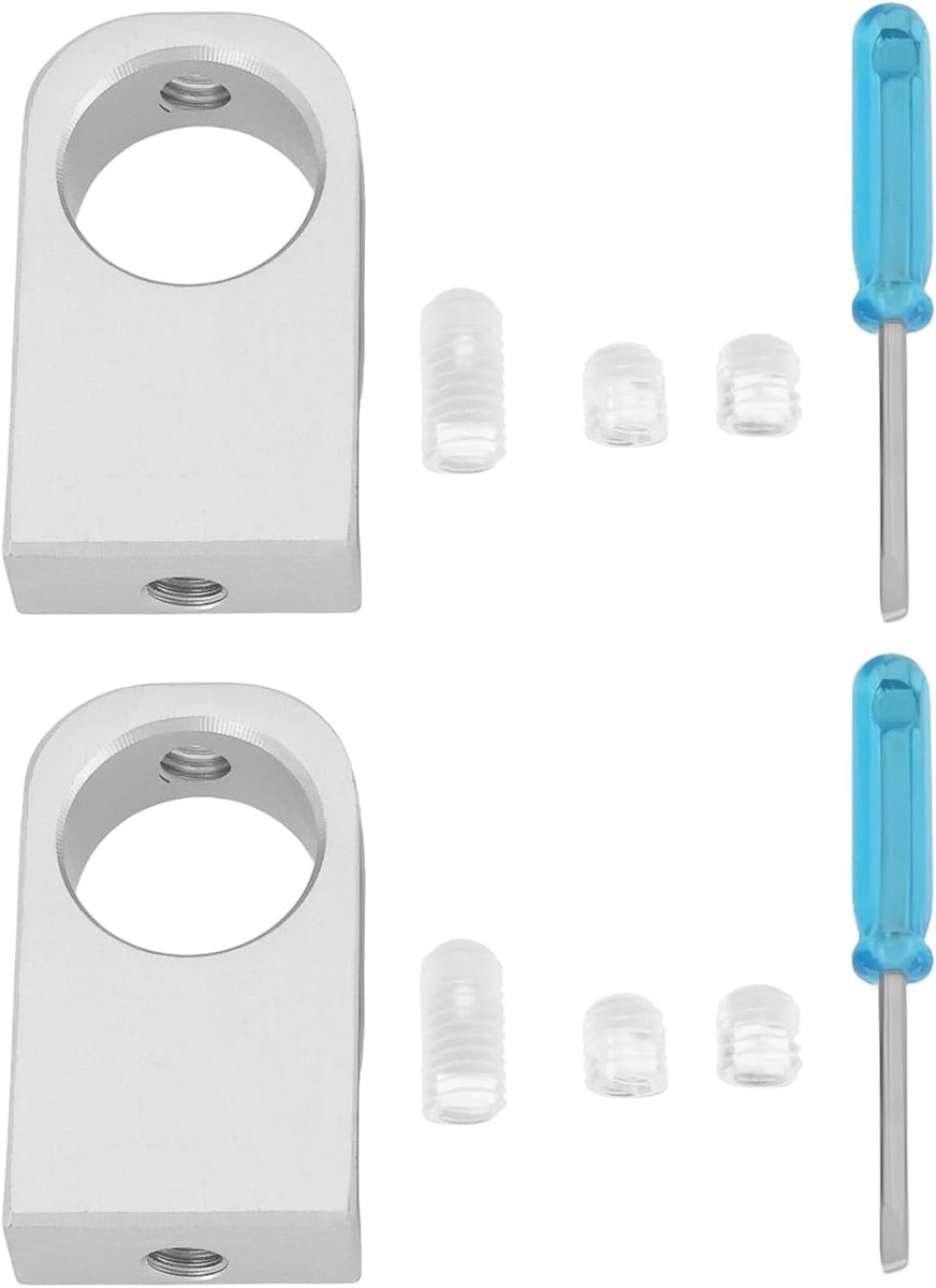 SnelShoppen - 2 Stuks Aluminium Pijp Houder Klem 13mm Afstand 18.5mm Opening voor Aquarium Inlaat en Uitlaatbuizen