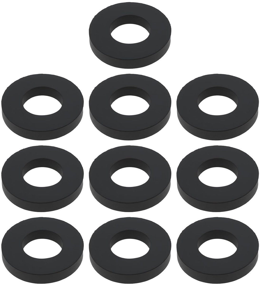 SnelShoppen - 10 Stuks Rubber Ringen 5/8 Inch voor Bankschroef Handvat 16x33x5mm - Compatibel met Wilton 3.5 Inch - Vermindert Trillingen en Schokken