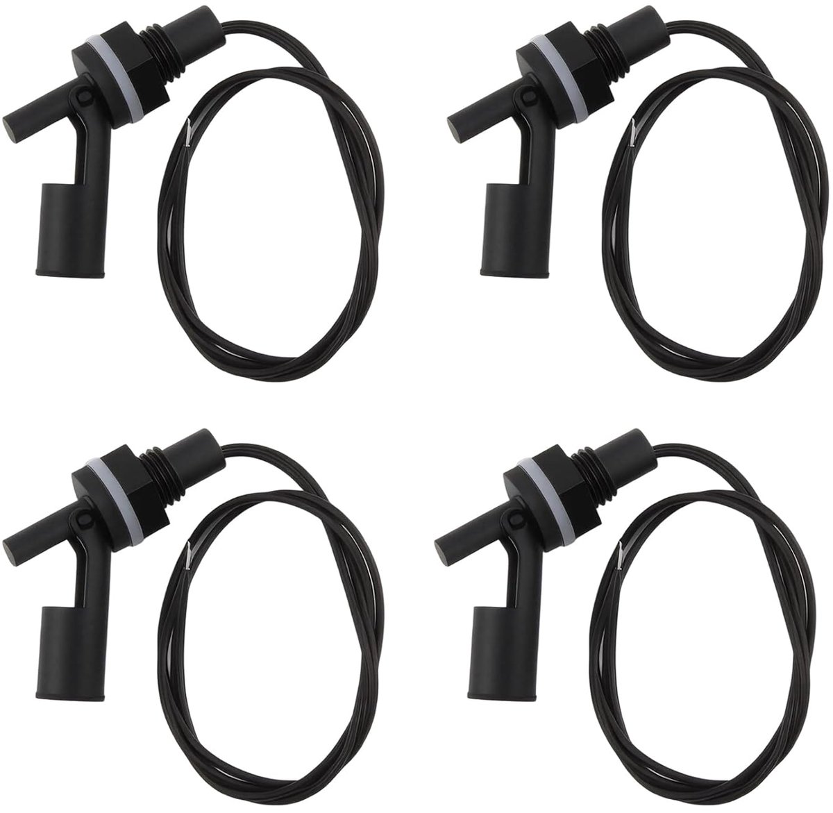 Float switch waterniveau sensor - 4 stuks - horizontale montage - ideaal voor tank en zwembad - SnelShoppen