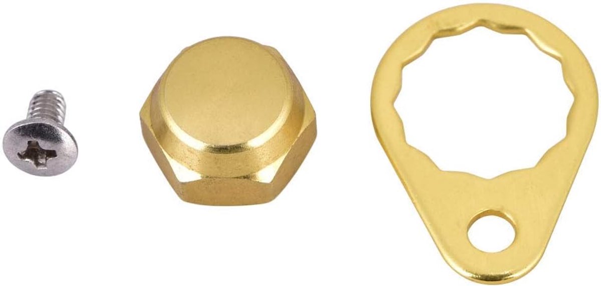 SnelShoppen - Visreel Schroefmoeren Caps, Metalen Handgreep Bevestigingsplaat Schroefmoer Cap Lager Deksel DIY Accessoire voor Vissers