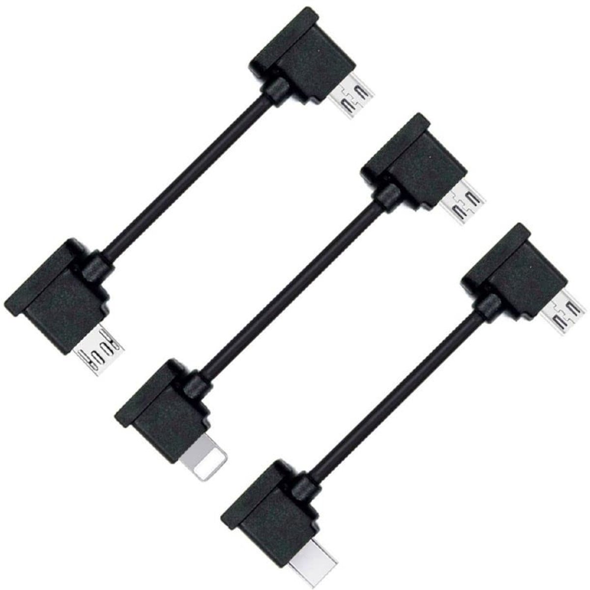 3-delige set afstandsbediening datakabels Type-C, Micro en Micro USB voor Mavic Pro en Platinum RC accessoires