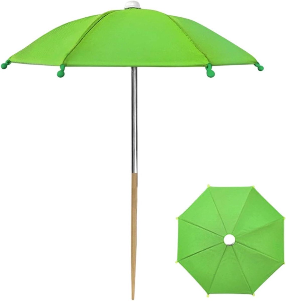 Plantenscherm Paraplu - Kleine zonnekap - Planten beschermen - Compact ontwerp - 27x35cm - Zilver