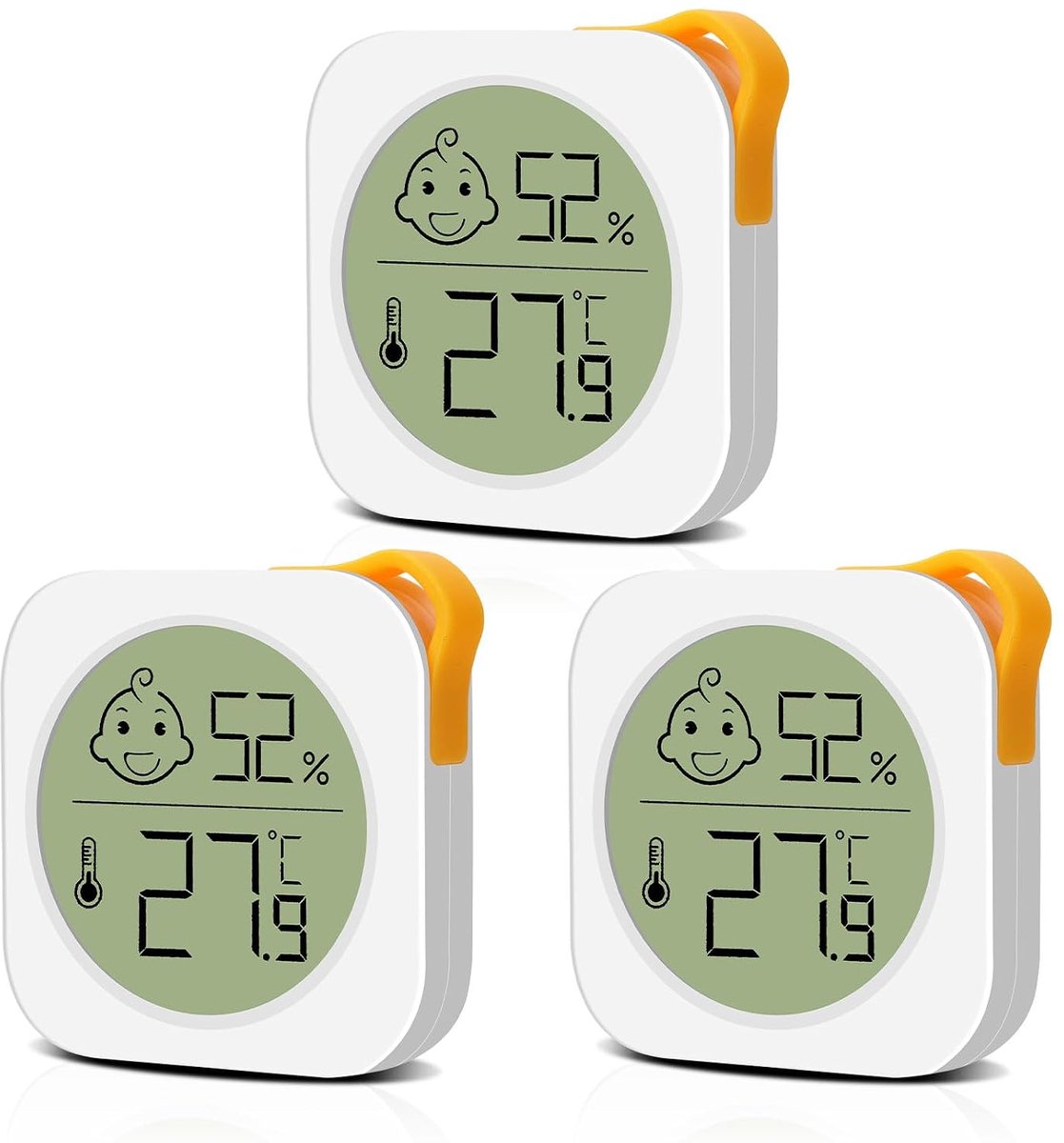 SnelShoppen - Digitale Hygrometer Thermometer Mini LCD Weerstation voor Binnen - Nauwkeurige Temperatuur en Vochtigheid Meter - Perfect voor Woonkamer