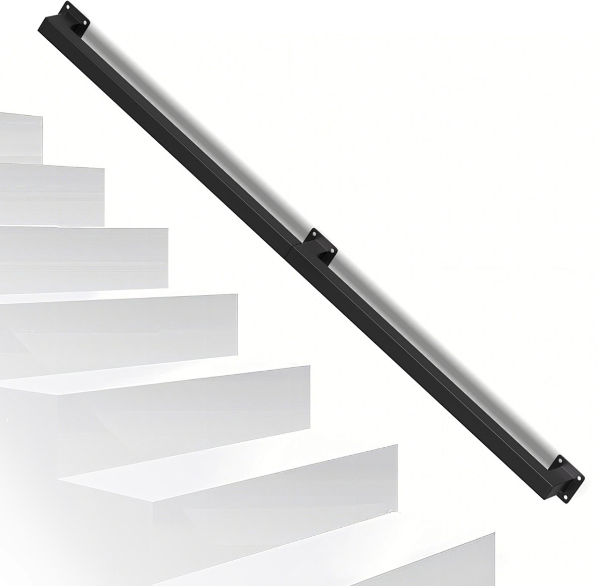 Trapleuning voor binnen- en buitentrappen Buitensteun voor balustrade Voor veiligheid Wandbevestiging 120 cm