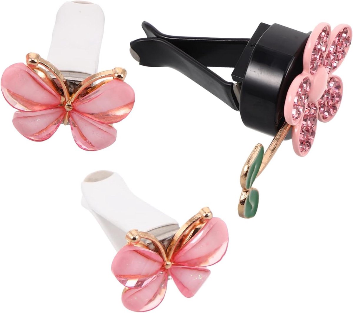 Auto Vent Clips - Auto Decoratie - Auto Interieur Opfrissen - Met Strass Steentjes