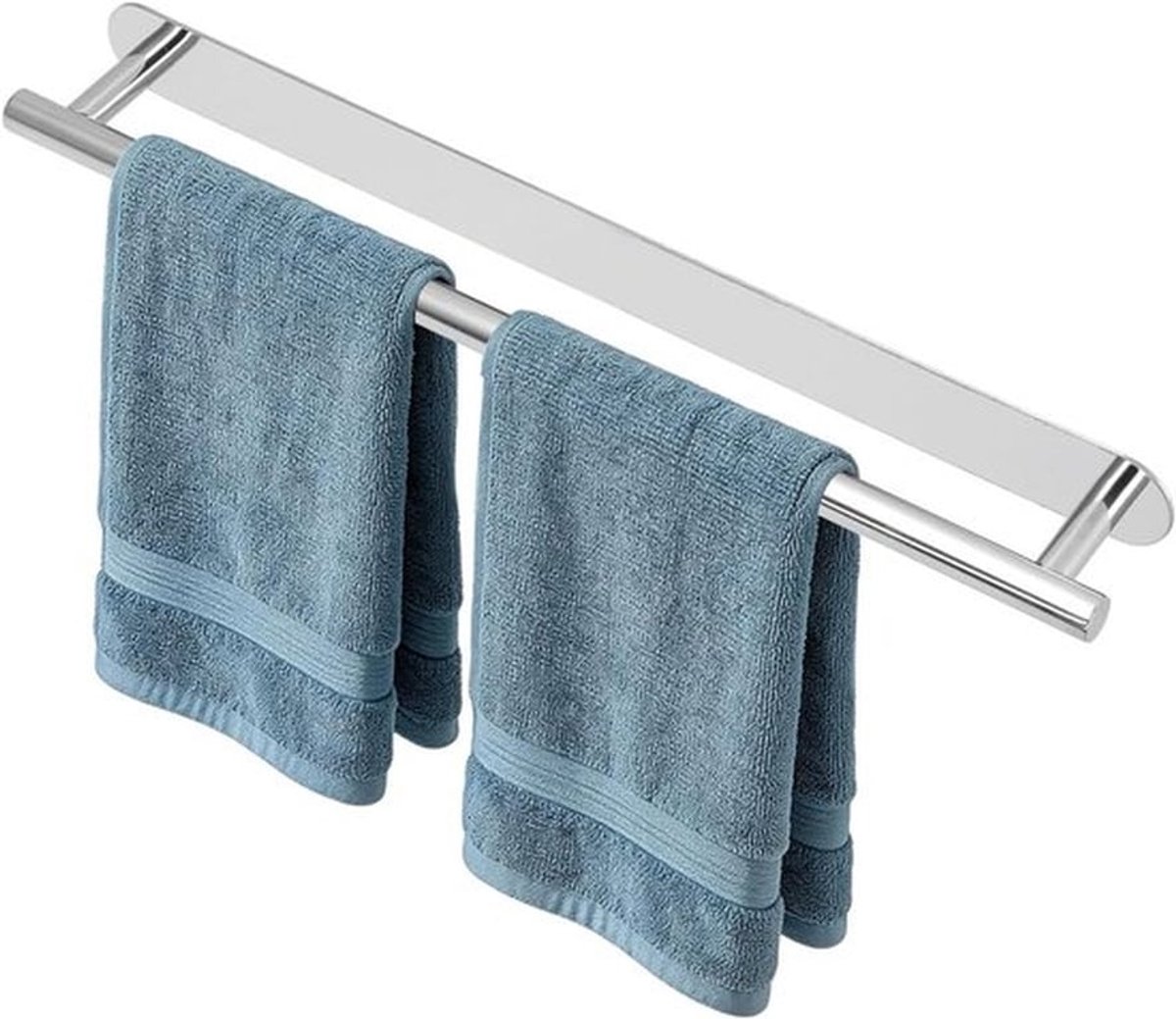 Moderne Handdoekhouder van Roestvrij Staal - Wandmontage, Zelfklevend en Punch-Free - Ideaal voor Badkamer en Keuken, 60CM Goudkleurig