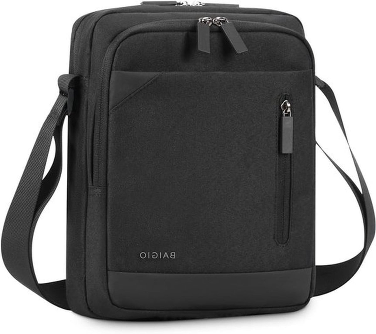 Schoudertas voor Mannen - Kleine Zwarte Crossbody Tas voor Werk, Reizen en Dagelijks Gebruik