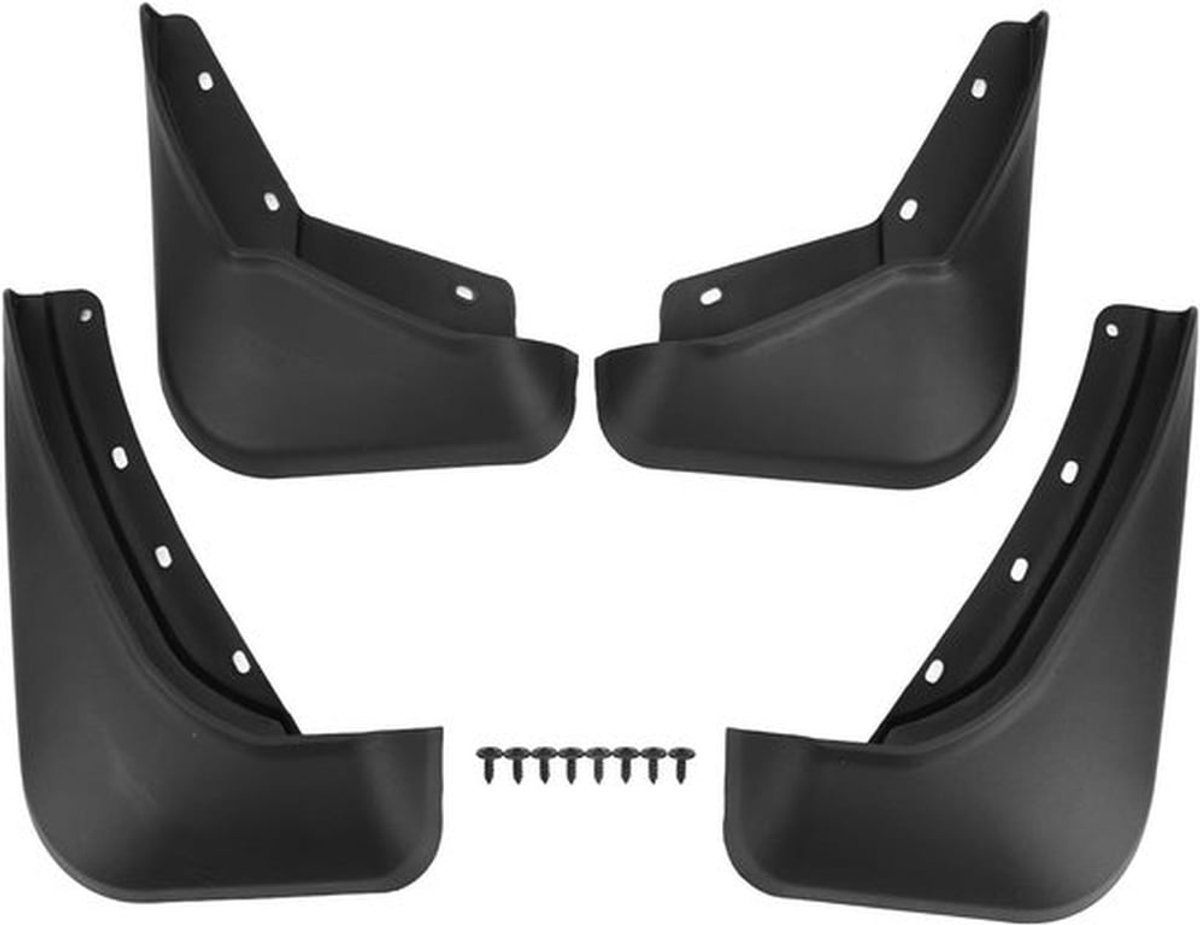 Set van 4 Universele Modderflappen voor Auto's - Bescherming tegen Spatwater en Vuil, Eenvoudige Installatie voor Diverse Modellen