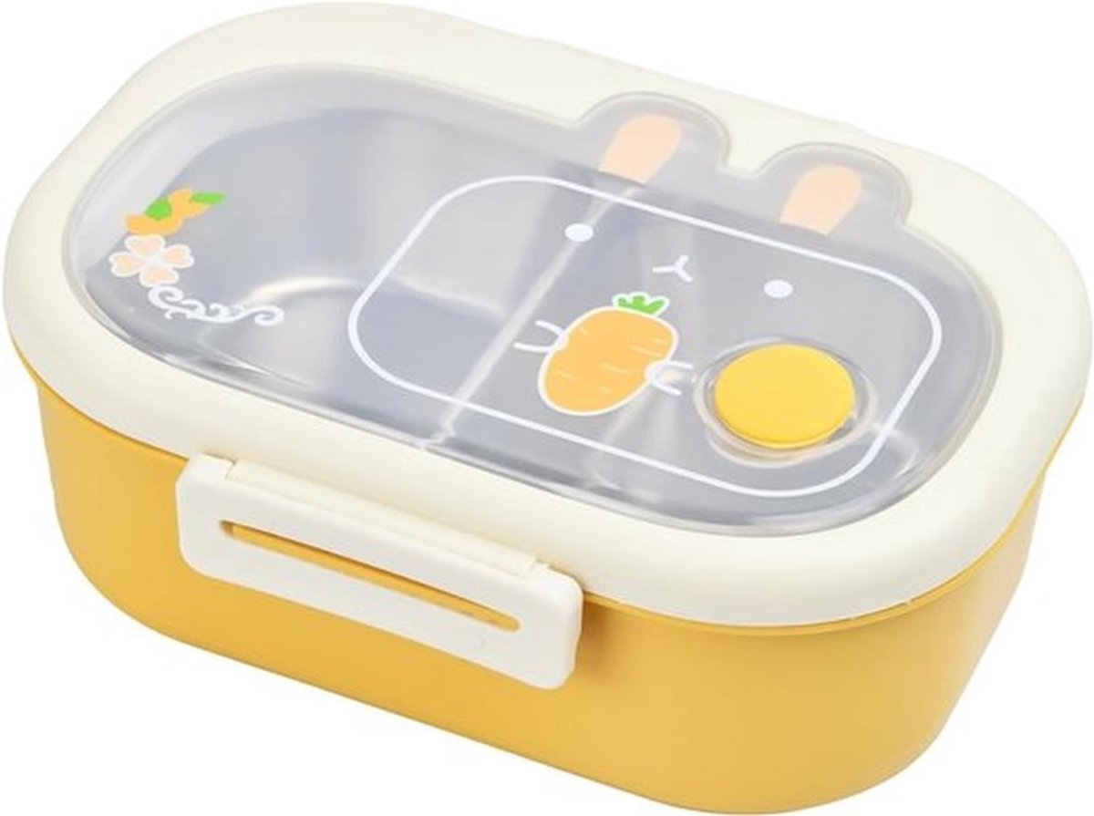 Thermische Lunchbox met Isolatie en Lekvrije Bento Functie - Ideaal voor School, Kantoor en Picknick - RVS Voedselopslag voor Kinderen en Studenten