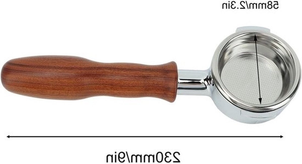 Complete bottomless portafilter-set voor espressoapparaat - 58 mm, ideaal voor barista's, espresso zetten en koffieliefhebbers