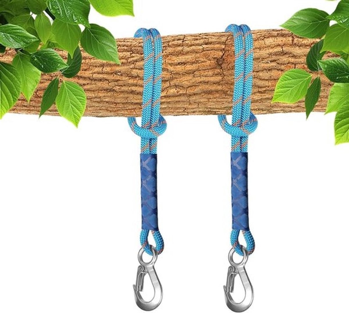 Swing Touwset voor Hangmatstoel, 2 Stuks, 0.6 m Verstelbaar Touw voor Binnen en Buiten, Geschikt voor Boomschommel en Nestschommel, Diameter 10 mm