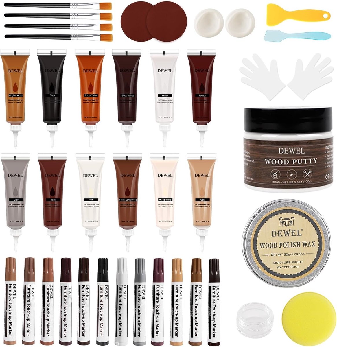 12 Kleuren Herstelcrème en 12 Kleuren Herstelpen voor Huidverzorging en Make-up