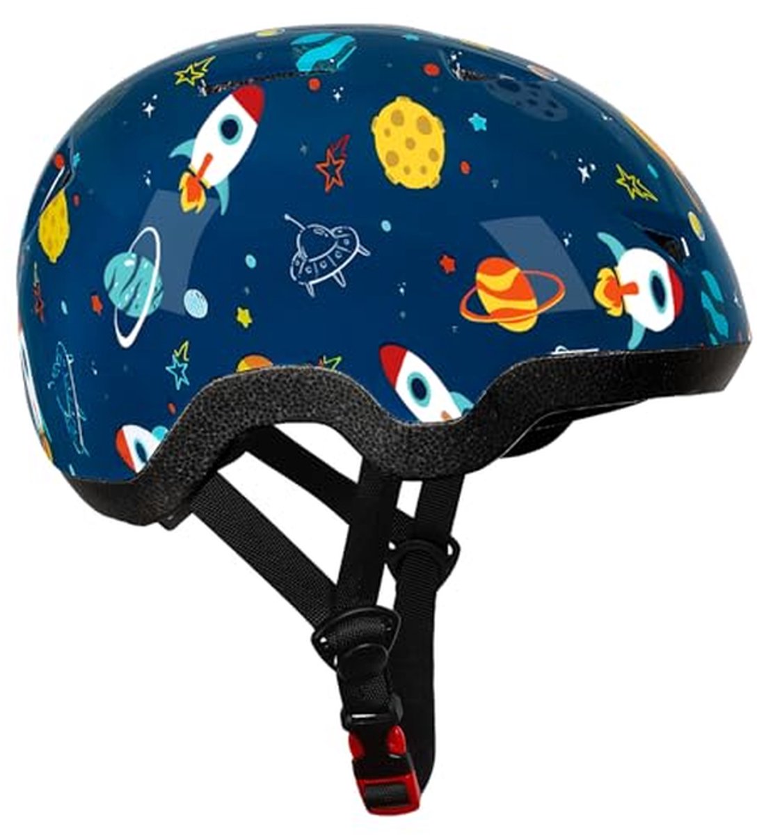 Kinderfietshelm - Veilige helm - Actief buiten - Verstelbaar ontwerp - 48-52 cm - Blauw