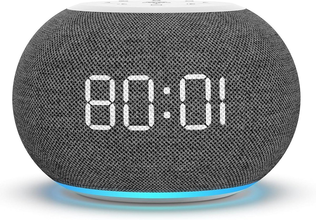 Digitale Wekkerradio - Nachtlamp Klok - Rustig Ontwaken - Automatische Helderheid - 4.9 Zoll - Meerkleurig