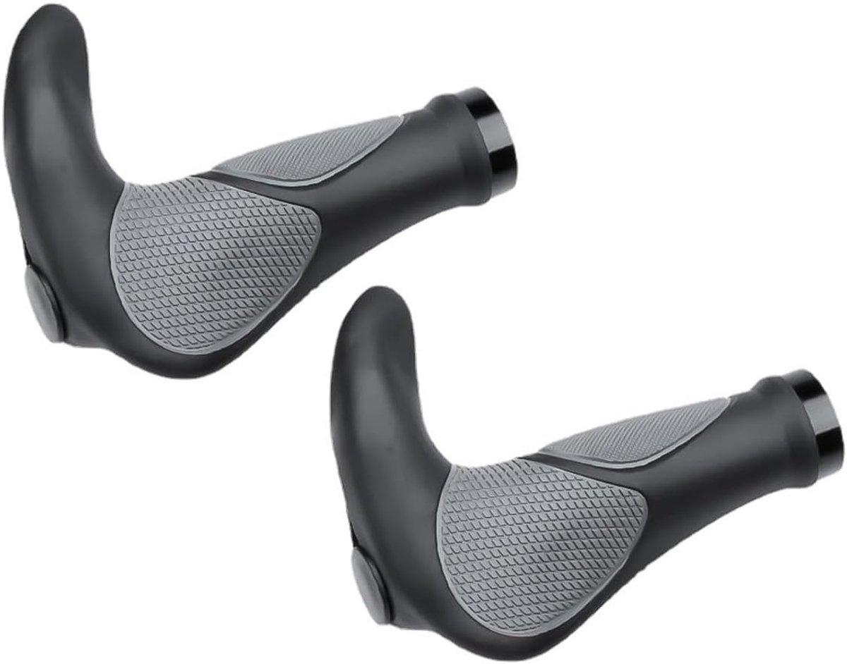 SnelShoppen - Ergonomische Fietsgrepen Rubber Antislip Fietshandvatten voor Mountainbikes, Scooters, Vouwfietsen en Standaard Handlebars 22.2 mm