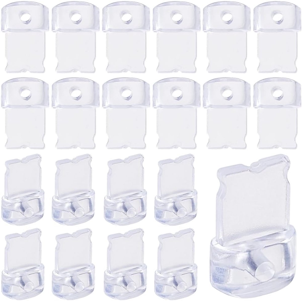 SnelShoppen - 50 Stuks Telefoon Stofpluggen Antistof Plug Cover Doppen Plastic Doorzichtig Mobiele Telefoon Stofdichte Bescherming Oplaadpoorten Besch