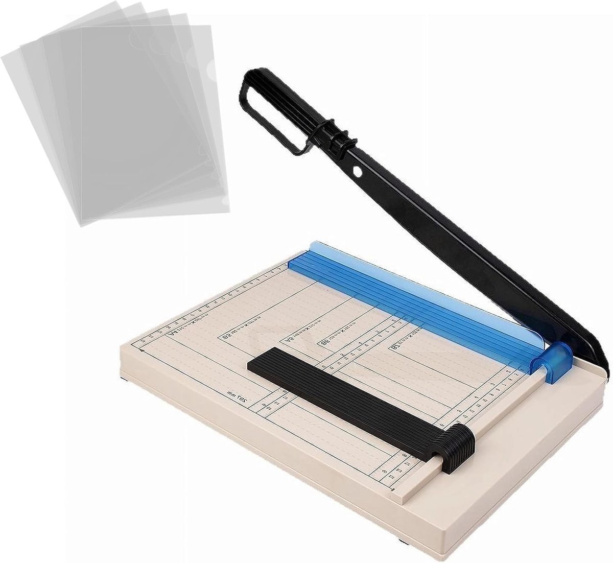 Papiersnijder - Multicolor - 36,5 x 25 cm - Stalen Snijmes met Ergonomische Hefboom - Voor Creatieve Projecten