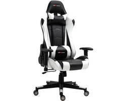 GPRacing Pro - Game Stoel - Gaming Stoel - Ergonomische Bureaustoel - Gamestoel - Verstelbaar - Gaming Chair - Wit