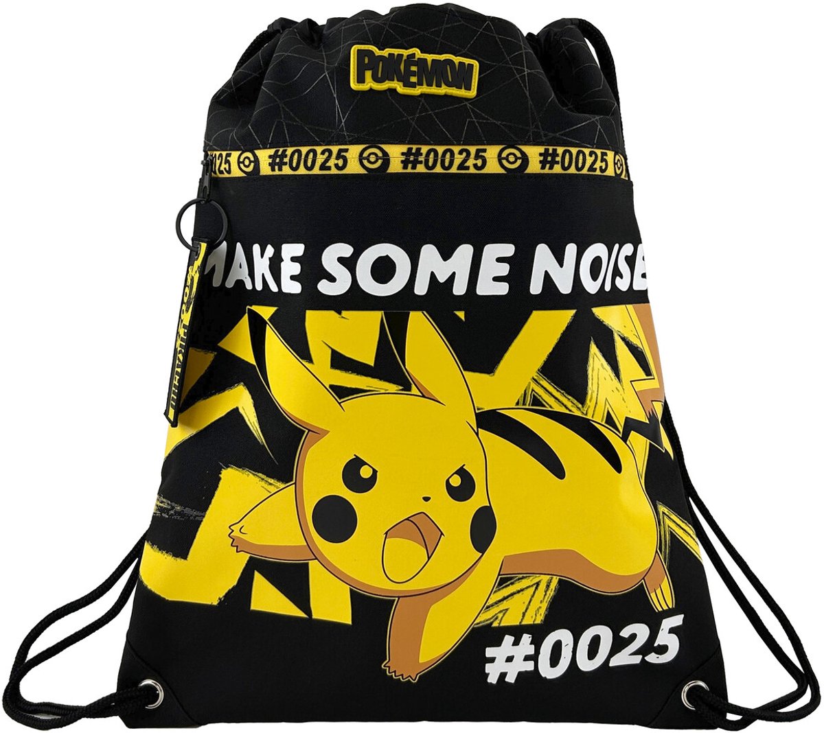 Pokémon - Gymtas – Pikachu - Sporttas – Zwemtas – Rugzak met Trekkoorden – 42 x 34 cm – Officieel Gelicenseerd