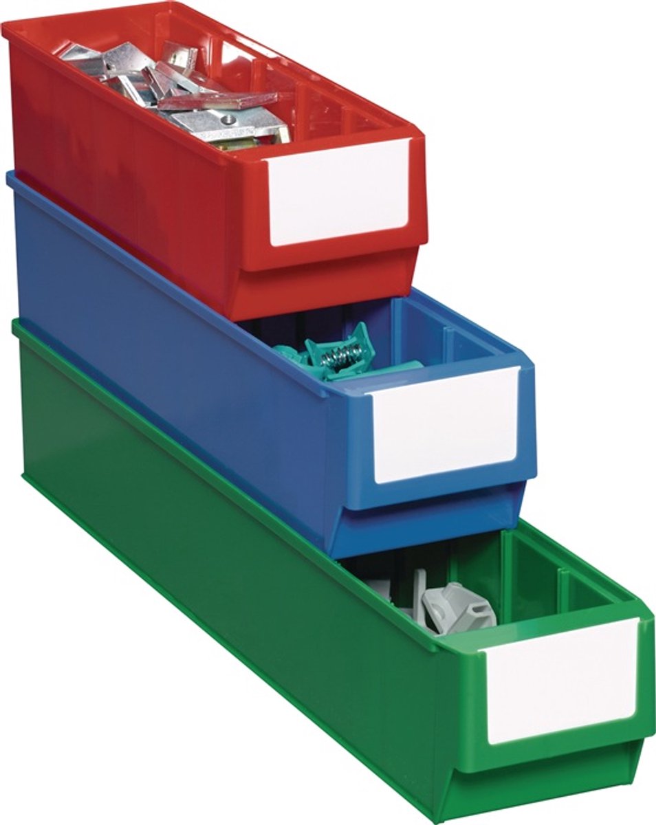 Regalkast L400xB183xH81mm groen PP TECWERK