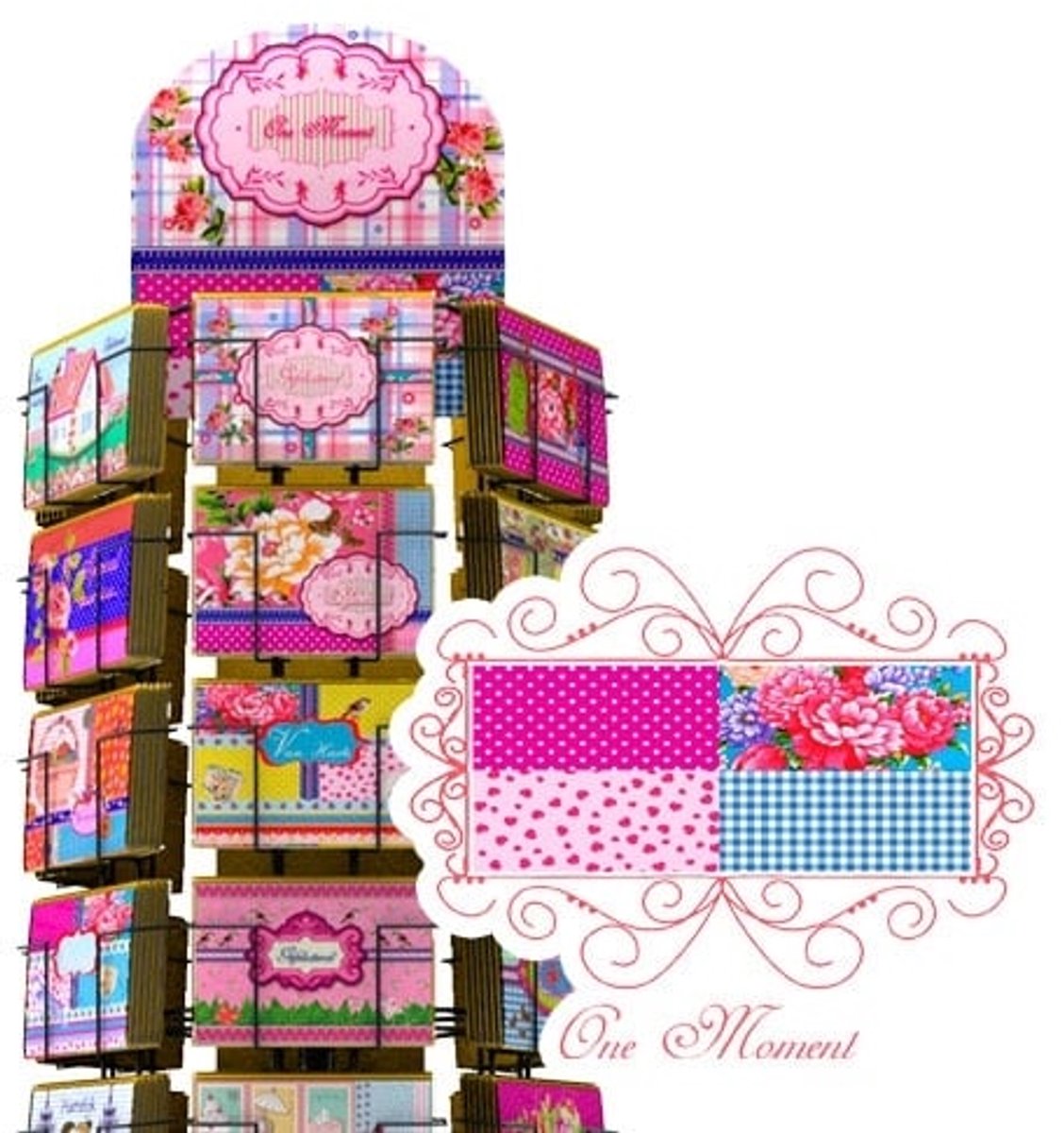 One Moment complete serie inclusief display in bruikleen, topkaart en backcards
