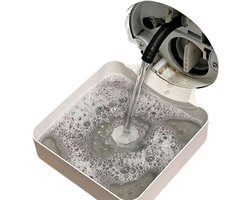 Lekbak Wasmachine - Afvoerbak voor wasmachine - Afvalwaterbak van de wasmachine - Afvalwateropvangbak - 16.5 × 17.5cm - Geschikt voor wasmachines - Universeel - Wit