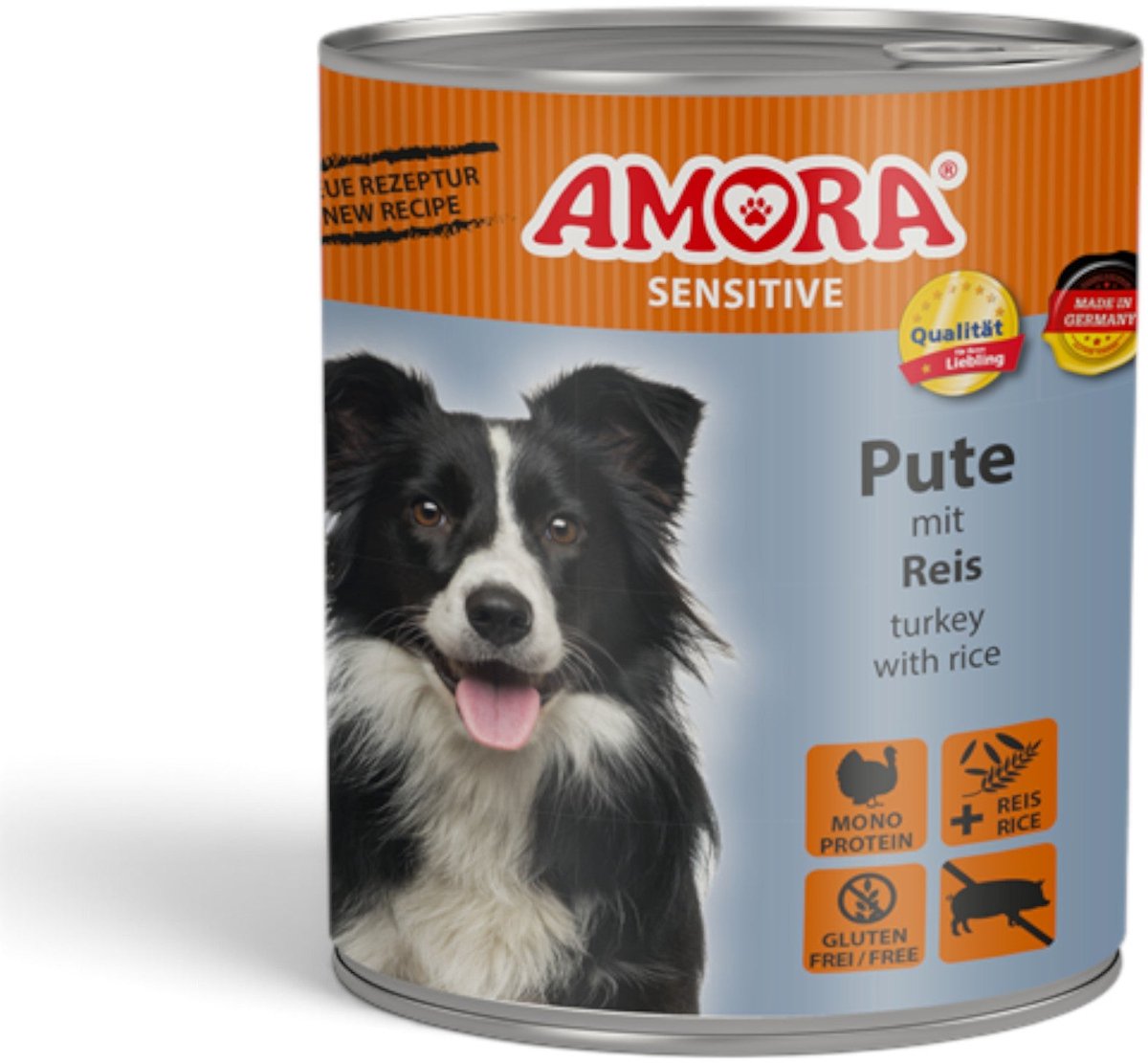 Amora AMORA Hond Sensitive 6x800g - Kalkoen & Rijst