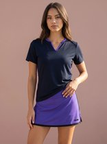 Sjeng Sports ISADORE - Maat: M Dark Blue - Tennis Shirt Vrouwen - Sportshirt - 87% polyester, 13% elastaan, single jersey