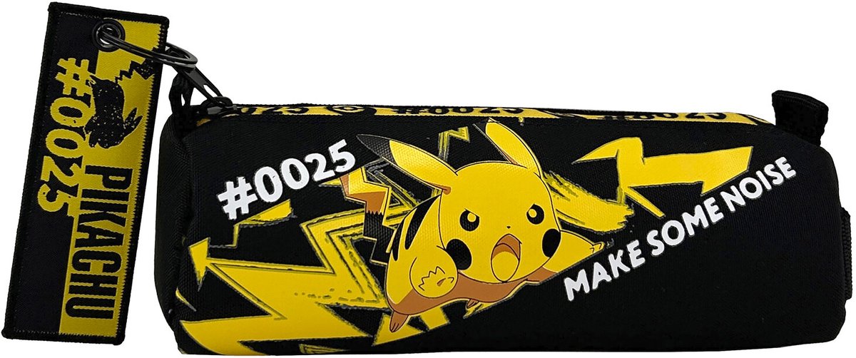 Pokémon - Etui – Pikachu – Pennenzak – Rond Etui – Schooletui – 22 x 8 cm.