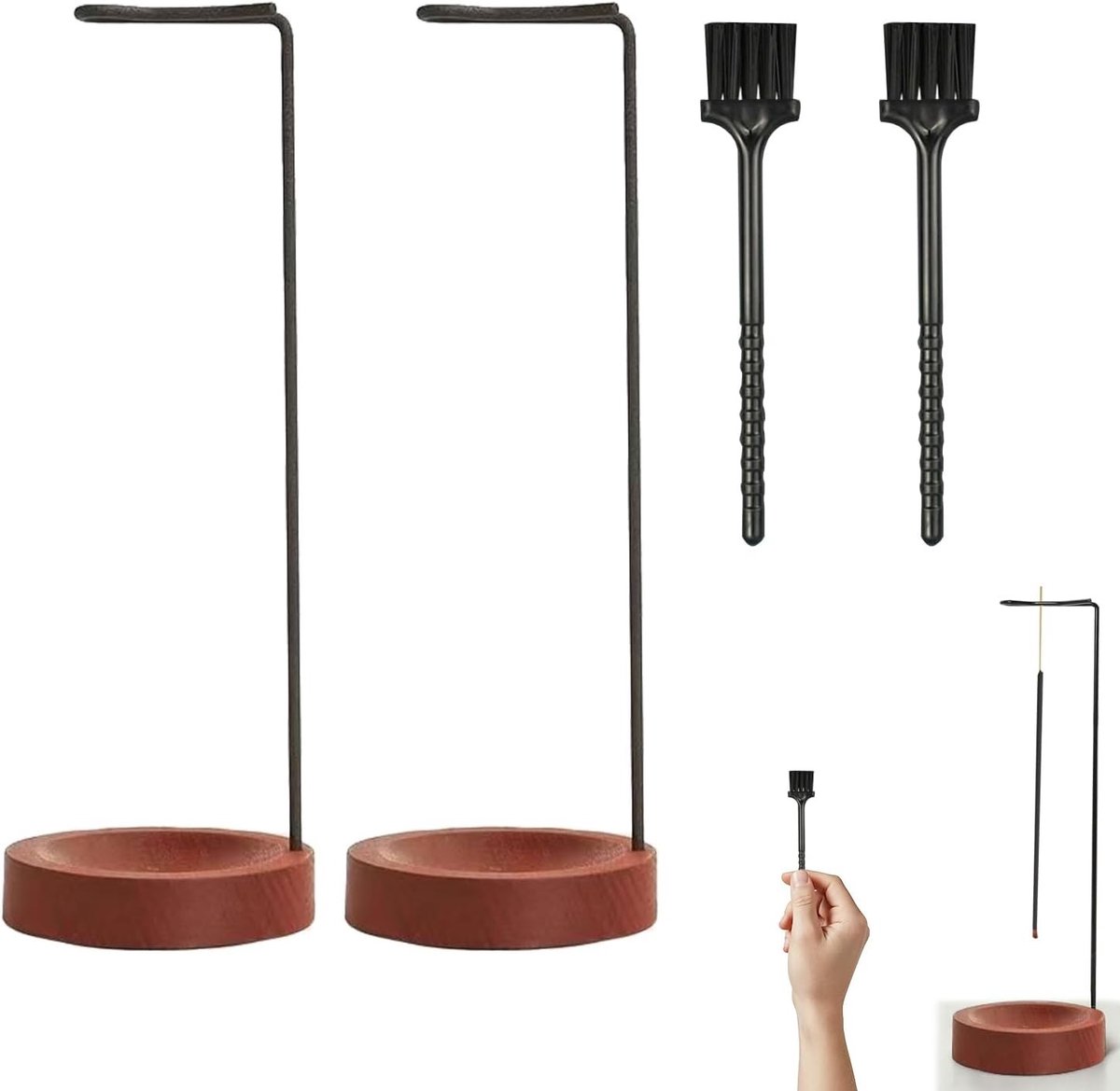 Elegante en Duurzame Houten Wierookhouder voor Meditatie, Yoga en Ontspanning