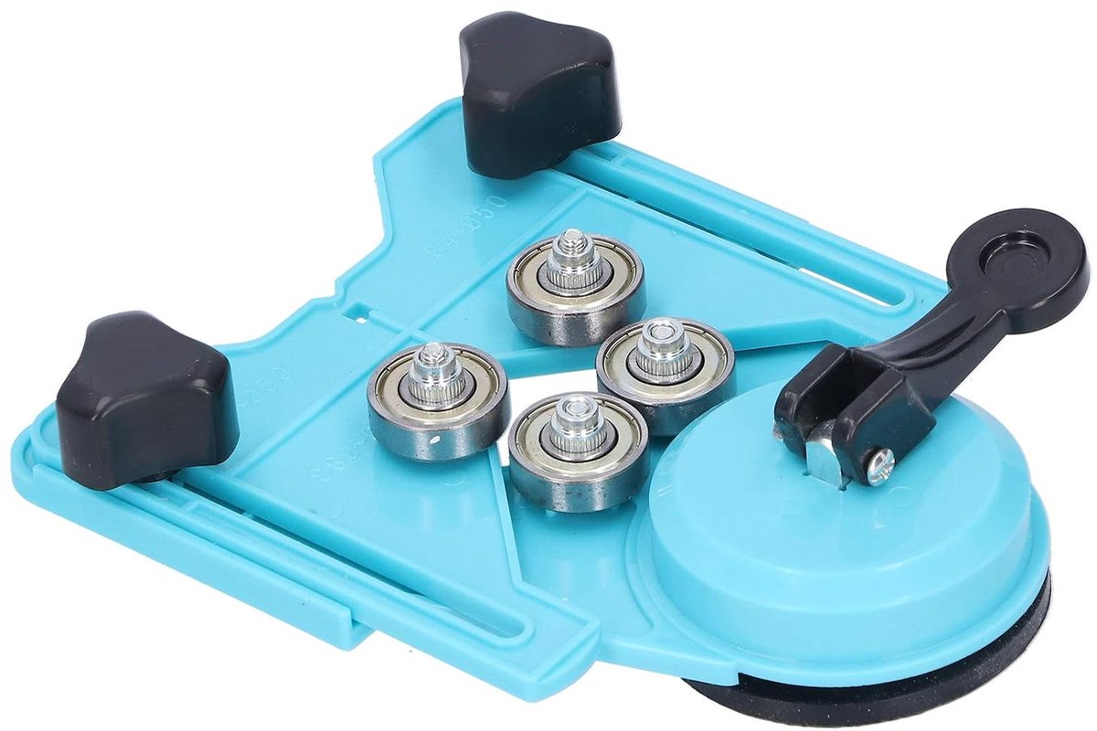 SnelShoppen - Keramische Tegel Perforator, Boorgat Locator, Voor Keramische Glazen Tegels, Marmer Perforator, Verstelbare Gatenzaag, Boorgat Sets