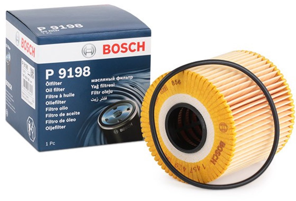 Bosch Oliefilter P9198 | 1457429198 | OEM 11427787697 | 11427788460 | 11427583220 | BMW 1 Serie E81 E87 | 3 Serie E90 E91 E92 | 5 Serie E60 E61 | X1 E84 | X3 E83 | X5 E70