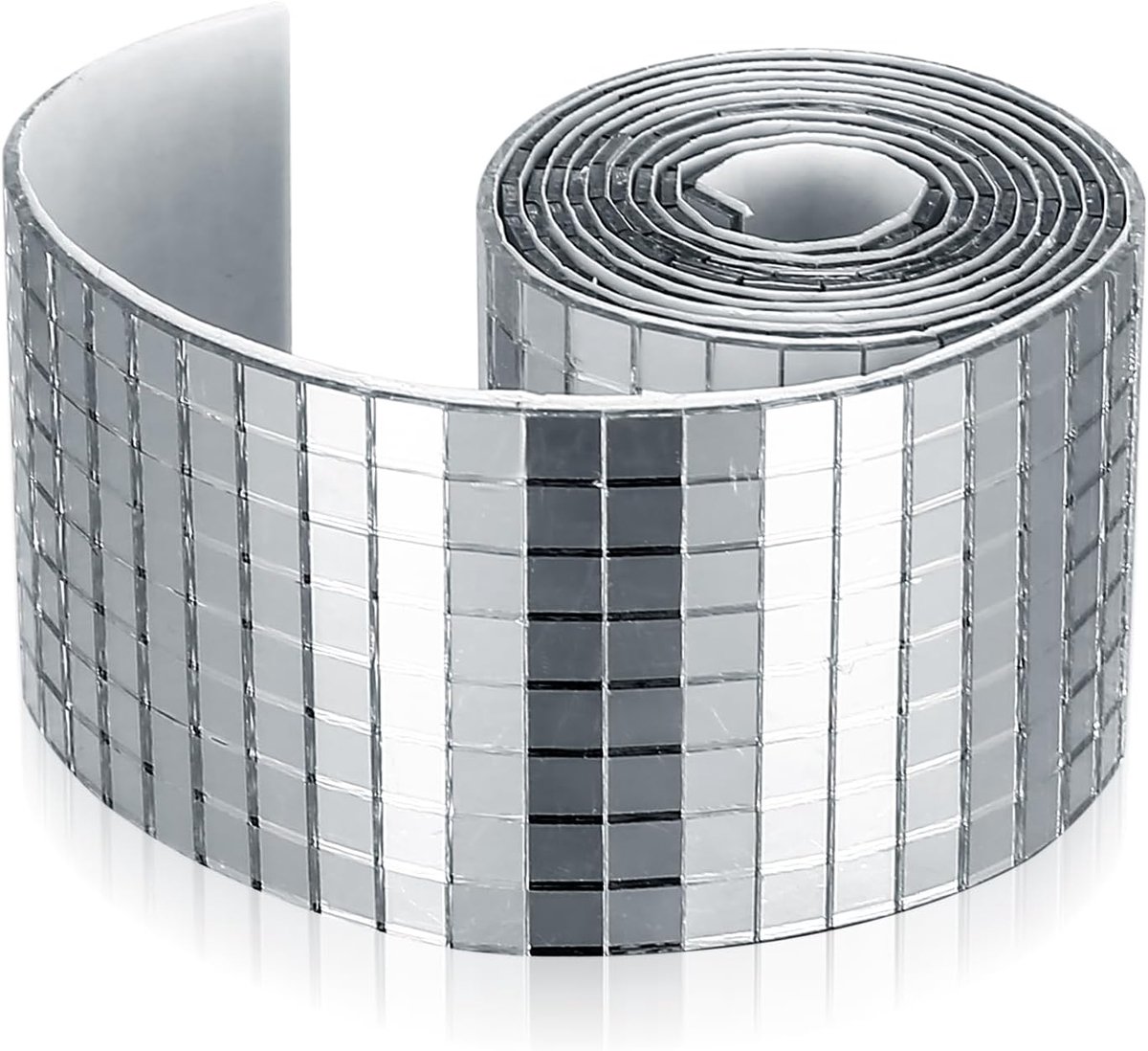 SnelShoppen - 1 Rol/1600 Stuks Mozaïektegels, Zelfklevende Spiegel Mozaïek, Mini Spiegeltegels voor DIY Creaties, Badkamer, Keuken