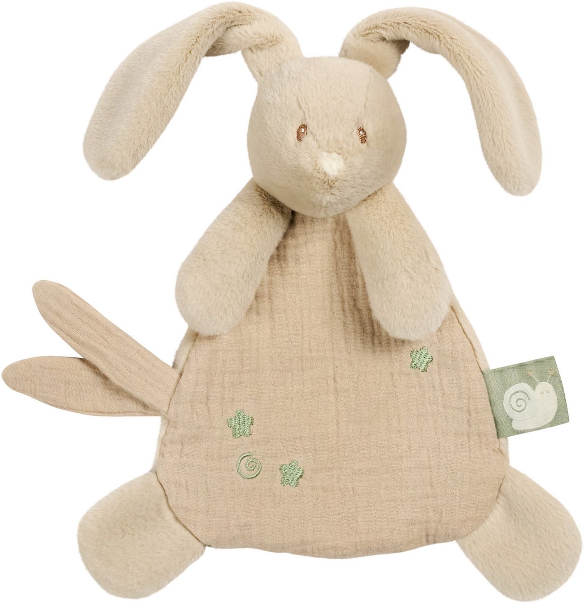 Nattou LouLou Baby Knuffeldoekje - Doudou Konijn - Baby Cadeau - 25 cm - Zand