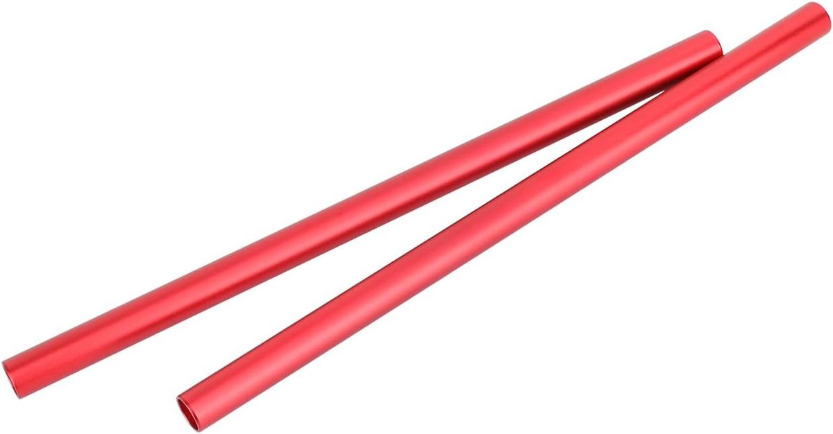 CAMVATE 15mm Pair of Aluminum Bars (Red, 11.8 Inch) - 3564 - ShopVlot