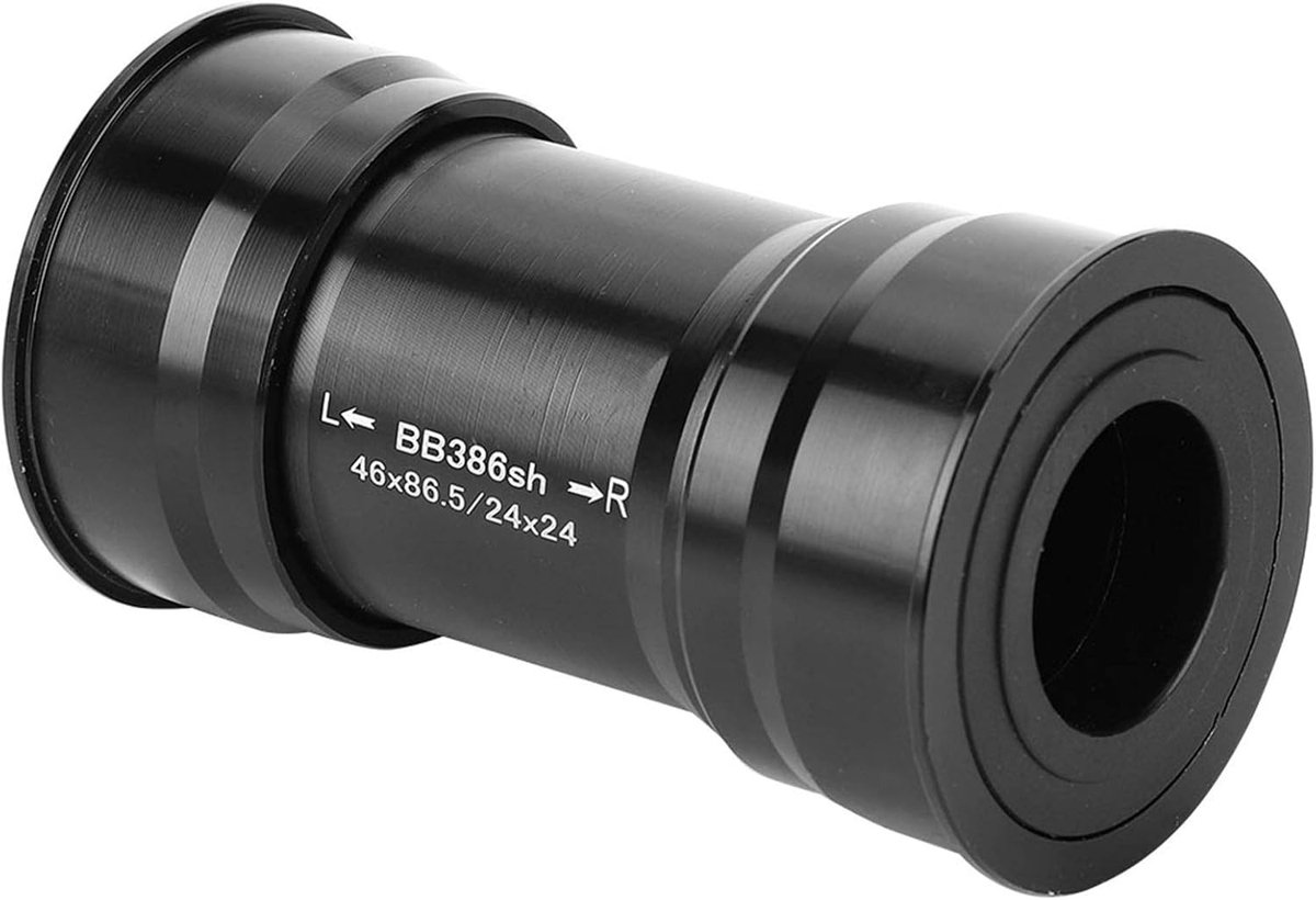 SnelShoppen - Fiets Bottom Bracket BB386 Aluminium Legering Met Druklager Voor Mountainbike En Racefiets - Universele Geschiktheid 24mm Asdiameter
