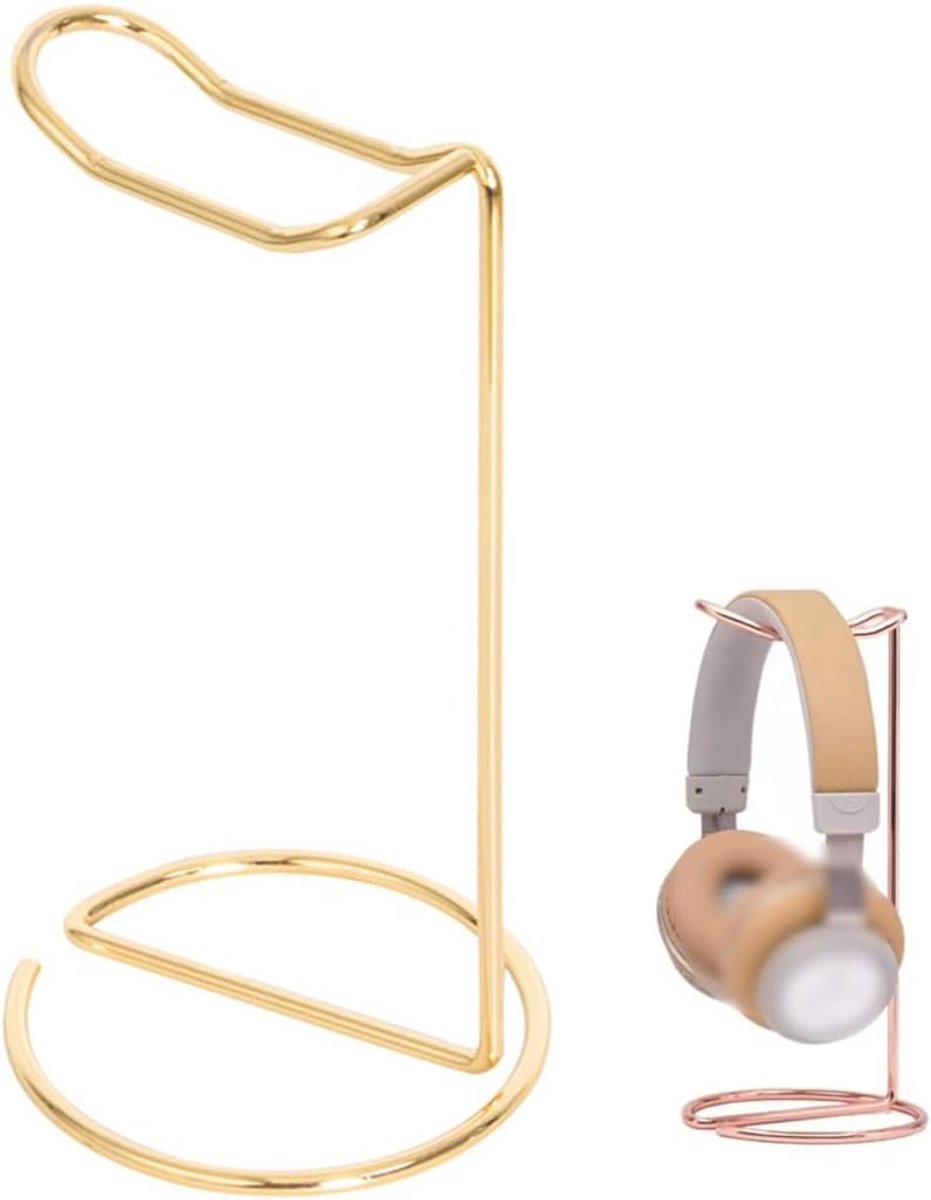 SnelShoppen - Metal Headphone Stand Hoofdtelefoon Hanger, IJzeren Oorkonde Display Rek voor Gaming Kamer en Werkplek