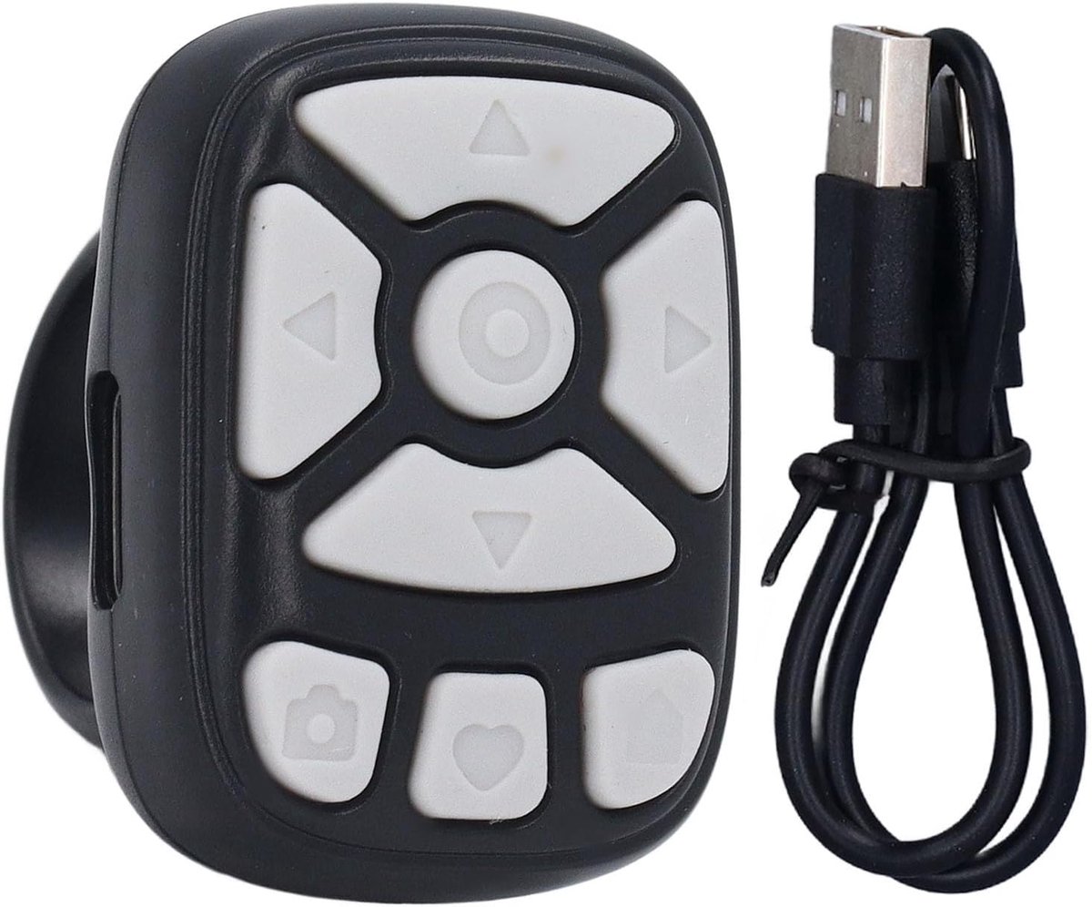 Remote Control Page Turner, Scroll Ring for TIKTok, Wireless Camera Remote Control, Scroll Rings Rechargeable Camera - ShopVlot