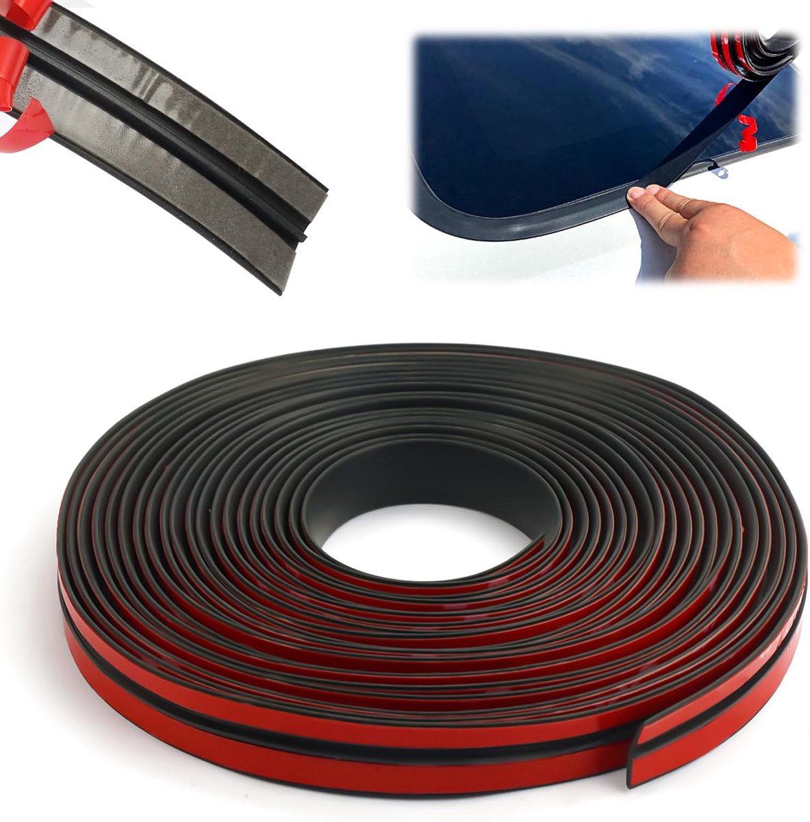 Autodeurrubber 19mm - Geluidsisolatie - Zelfklevend - Waterdicht en stofdicht - ShopVlot