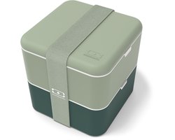 Monbento Square Bentobox - Lunchbox - 1.7 L - 2 vakken - Groen