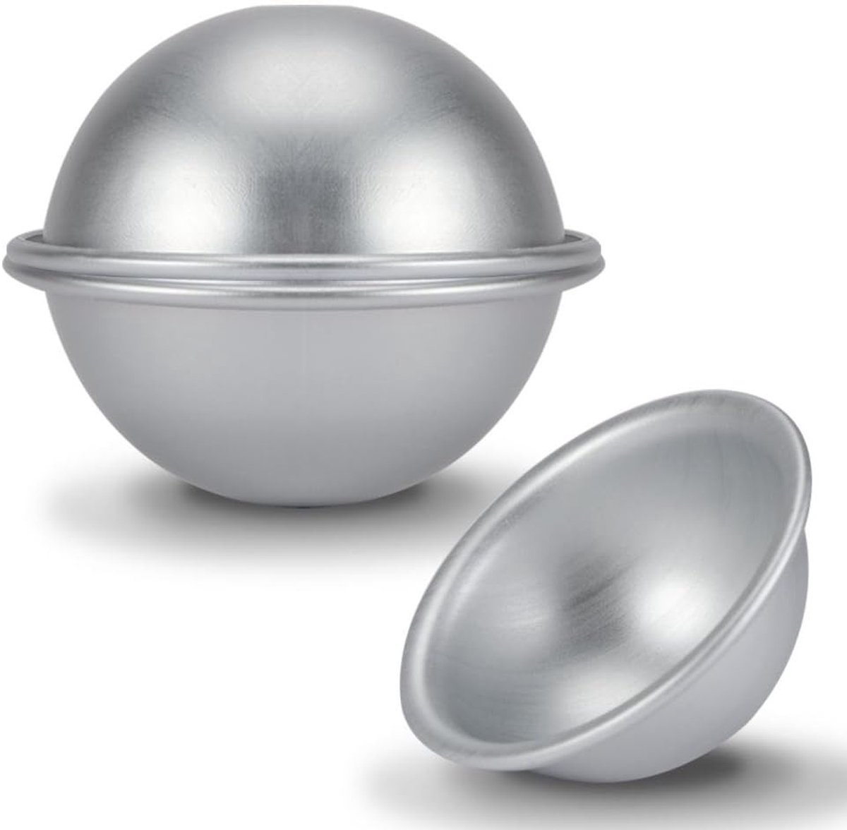 Half Bolvormige Aluminium Cakevorm voor Chiffon Cake, 10cm, Ideaal voor Mousse, Jelly en Cupcakes Bakken