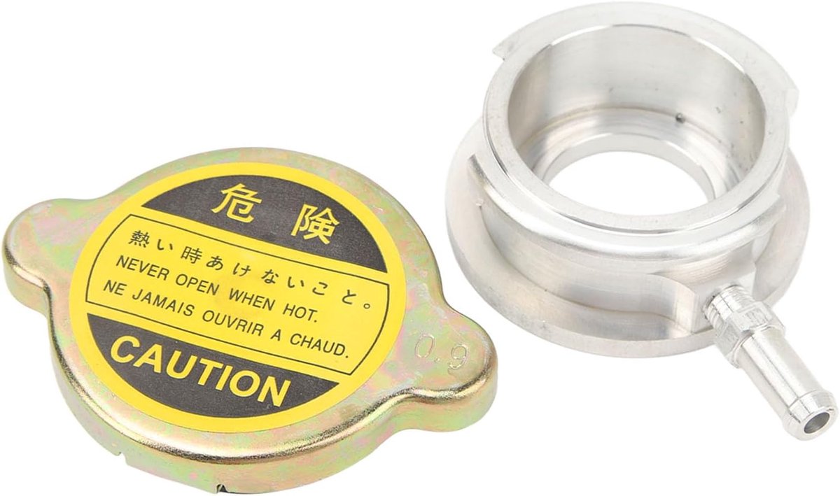 SnelShoppen - Tankdeksel Set voor Radiateurs, 40 mm, Robuust, 0.9 Bar, Hoge Hardheid, Lassen, Betrouwbaar, Radiator Cap Set, Vloeistof Vulset