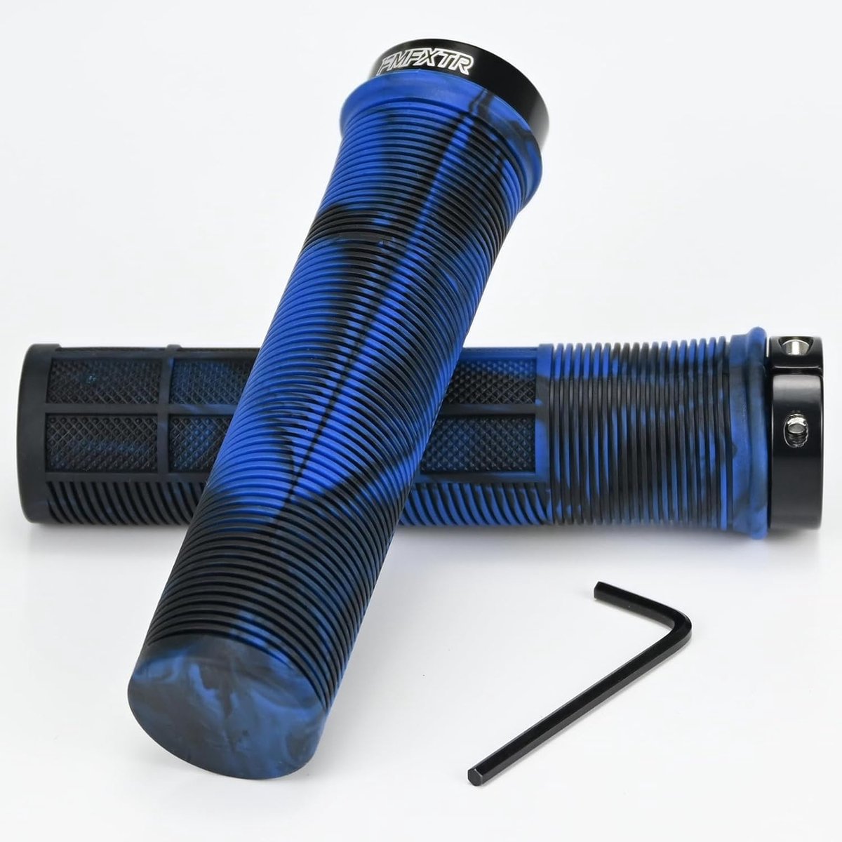 SnelShoppen - Fiets Handvatten, 1 Paar, Antislip Rubberen Fiets Grip met Aluminium Bevestiging, 22 mm Schokabsorberend, Ergonomische Handgrepen, Fiets