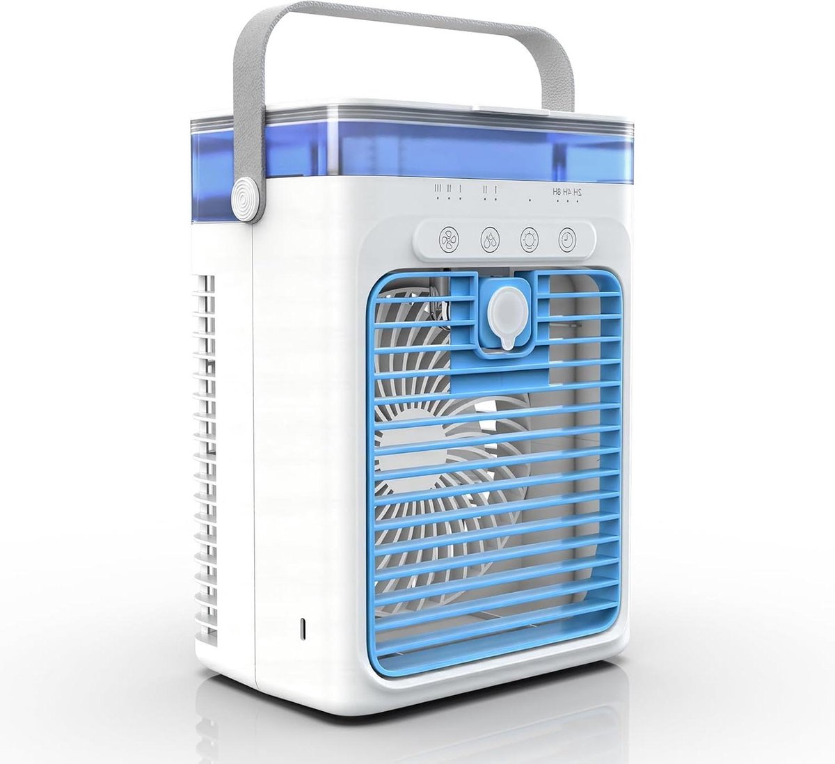 Mobiele Airco - Persoonlijke Koeler - Persoonlijke Koeling - Compact Ontwerp - 18.5 x 12.6 cm - Wit