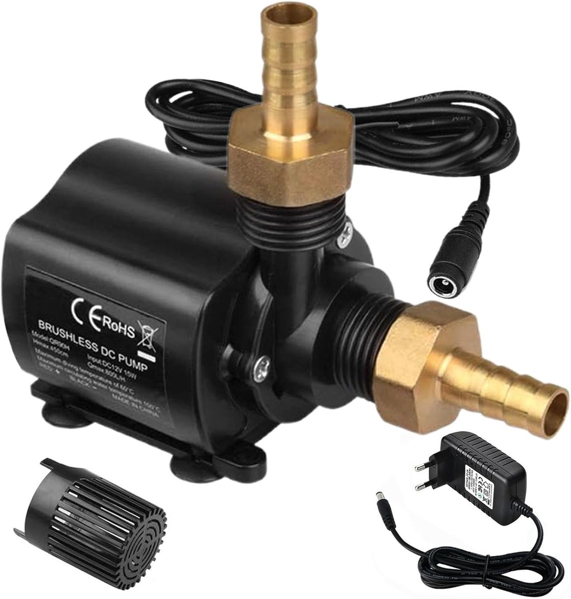 Mini Onderdompelbare Waterpomp - Zwart - 12 V - Compacte Stofzuiger voor Aquarium en Tuinfonteinen