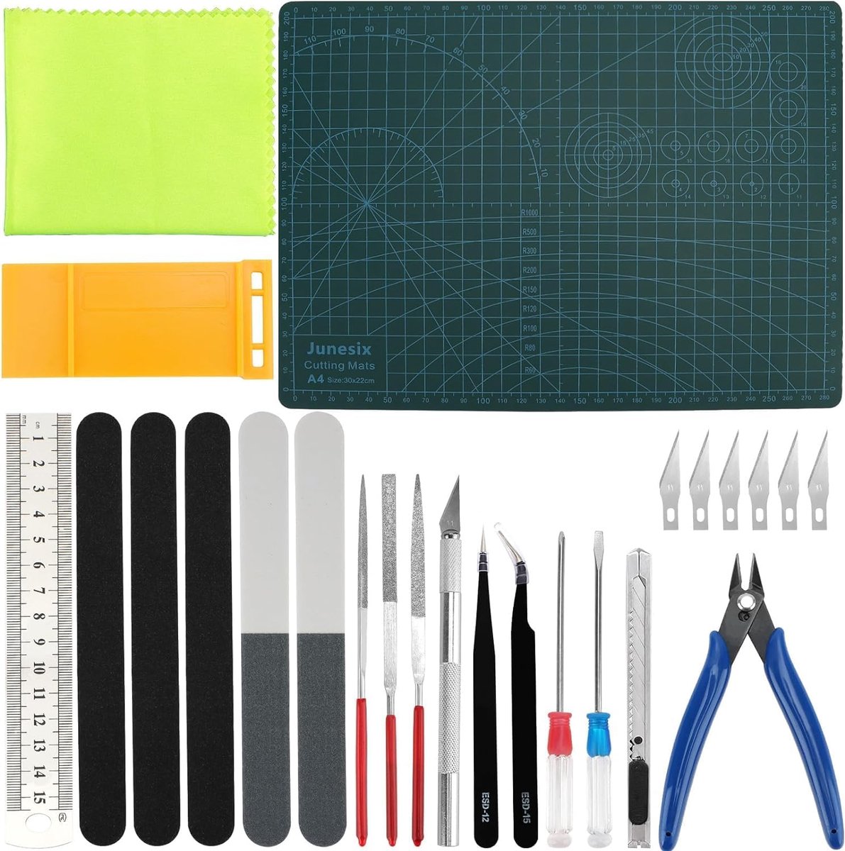 Gundam Modeling Machine, 25 Pieces Basic Tools, Model Building Tool Set for Hobby Model Making Model Building Tool Set - ShopVlot