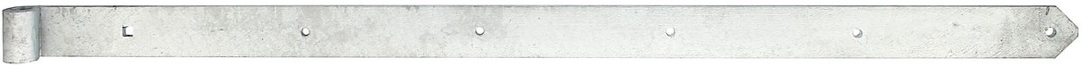 GAH Alberts Scharnier B.60mm L.1200x60mm Dikte 8mm As diameter 20mm STA TZN rond - 312435