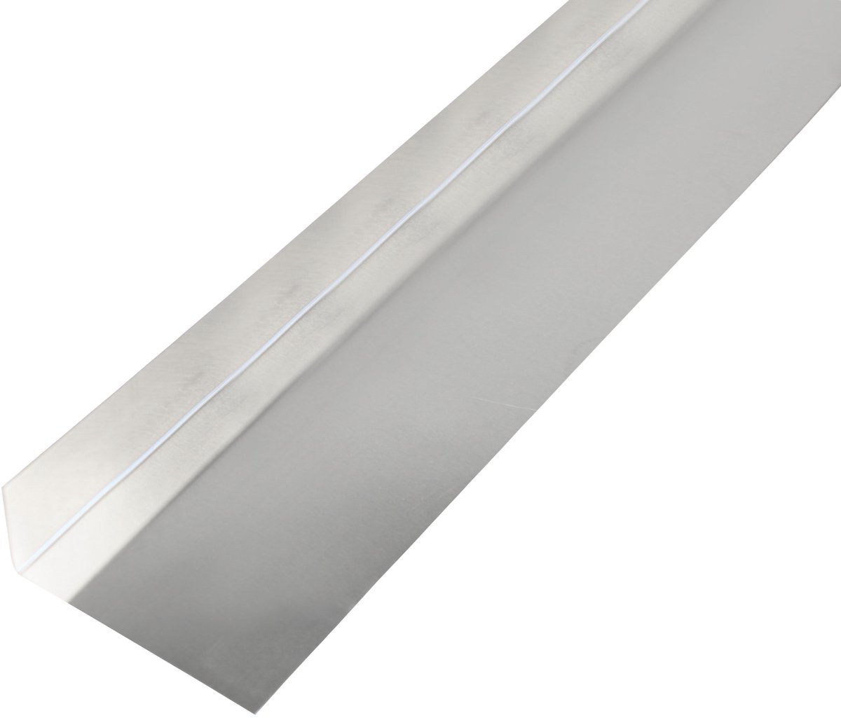 Alberts 462918 gladde plaat | gefacetteerd, L-vorm | aluminium, naturel | 1000 x 68 x 30 mm