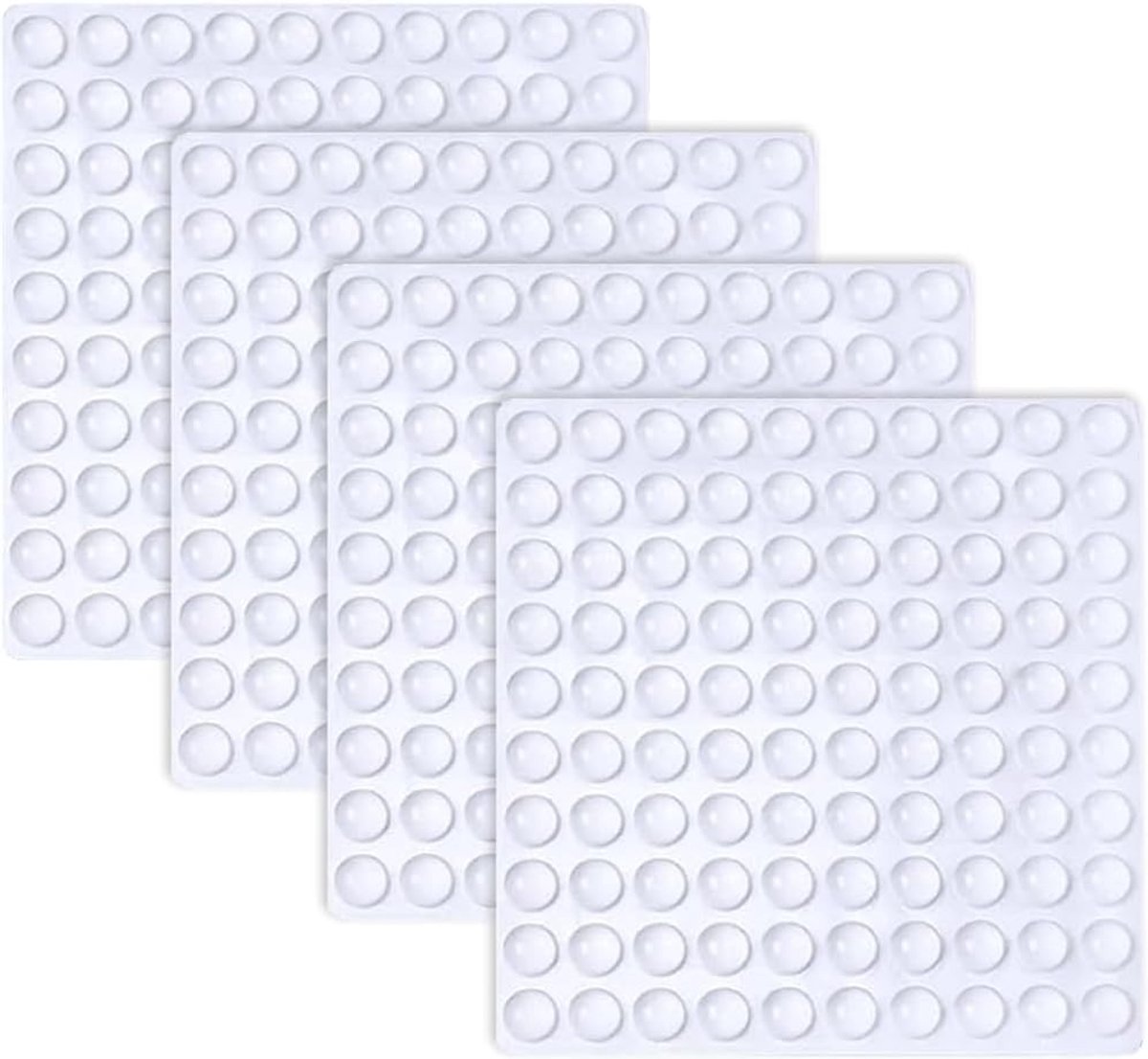 Set van 400 Zelfklevende Rubberen Dempers - Transparante Siliconen Buffer voor Deuren, Meubels en Apparaten (6×2mm)